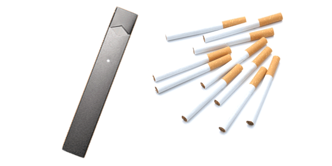 タバコとJUULを比較