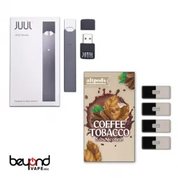 JUUL Black Starter Kit - altpods コーヒータバコ付き 50MG 3.6mL 800パフ