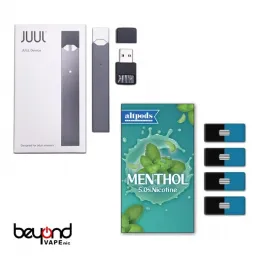 JUUL Black Starter Kit - altpods メンソール付き 50MG 3.6mL 800パフ