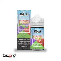 7DAZE SALT Fusion Grape Apple Aloe ICED 30MG 30mL 3000パフ