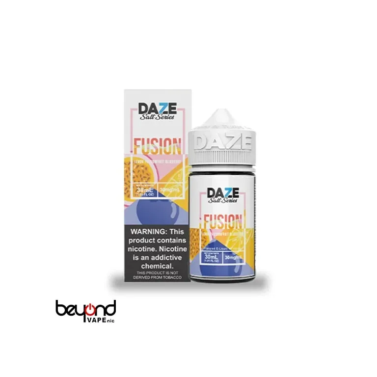 7DAZE SALT Fusion Lemon Passion Blueberry 30MG 30mL 3000パフ