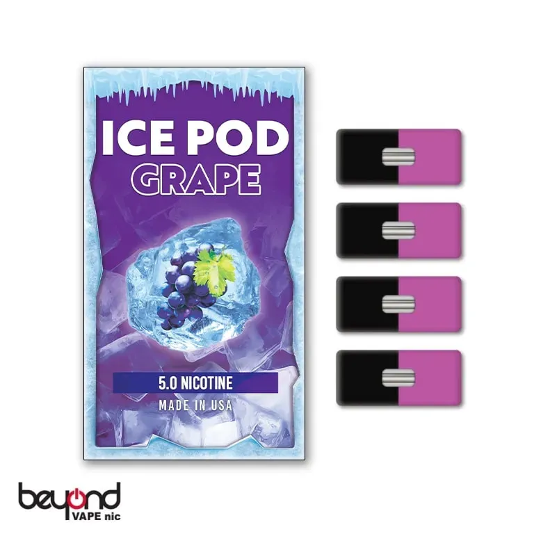 JUUL本体対応ブランド ICEPOD グレープ ニコチン5%